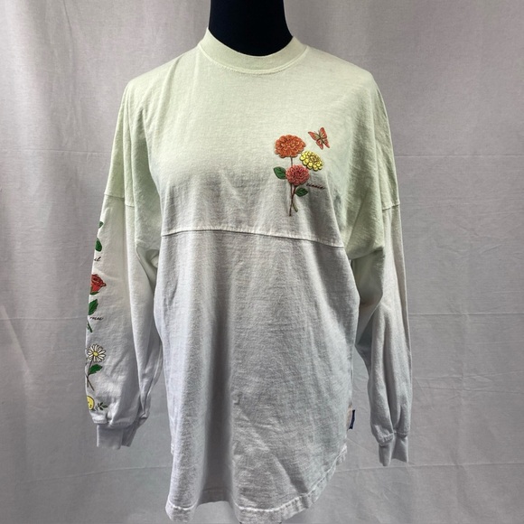 2022 Disney Epcot Flower & Garden Festival Ombré Grow Green Spirit Jersey XS - Picture 1 of 8